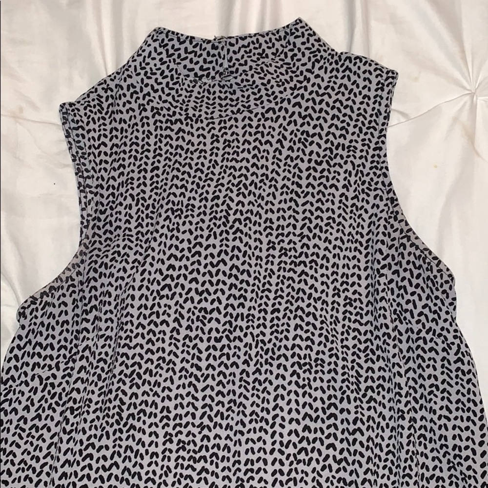 high neck mini dress